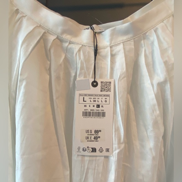 NWT ZARA ZW COLLECTION MIDI SWING SKIRT - Picture 3 of 3